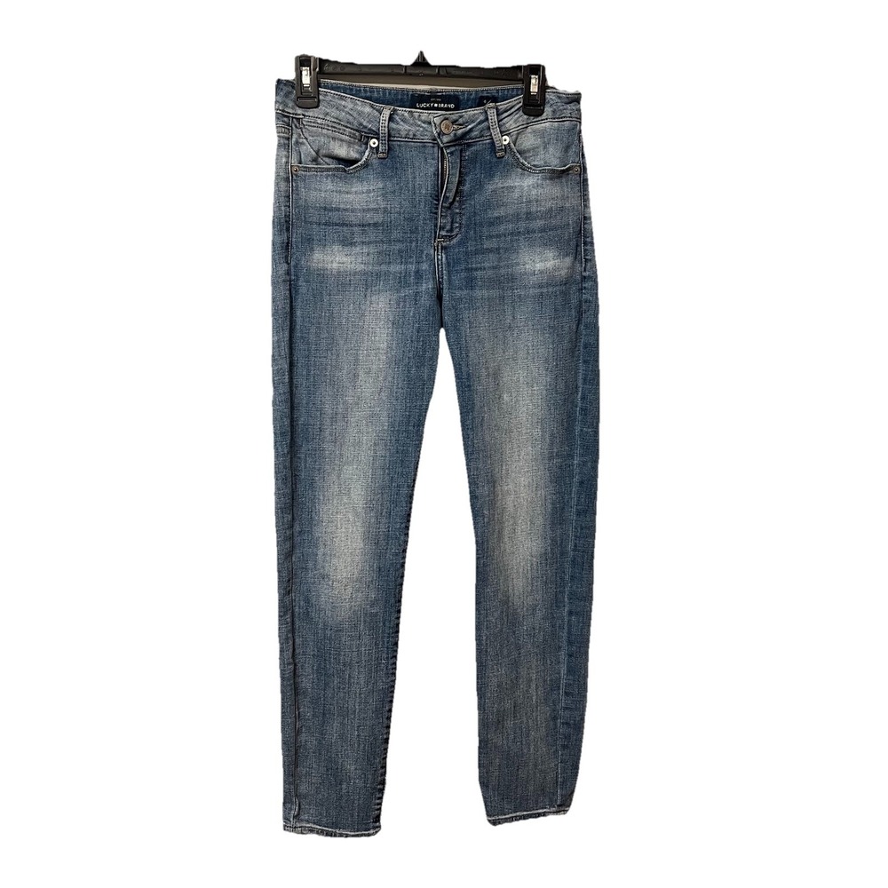 Lucky Brand Hayden Skinny Medium Wash Stretch Whiskering Womens Size 6